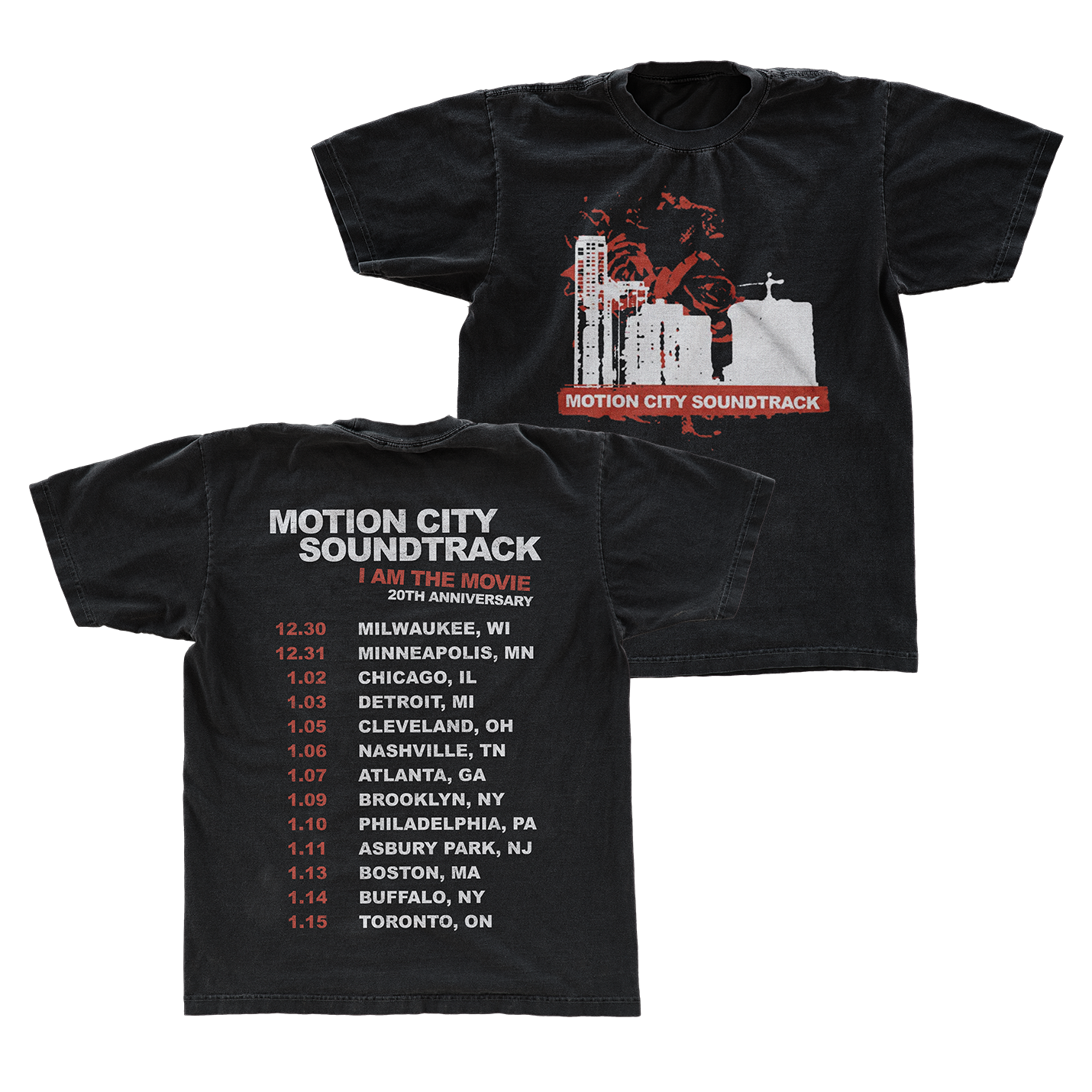 I Am the Movie Tour - City Tee front and back