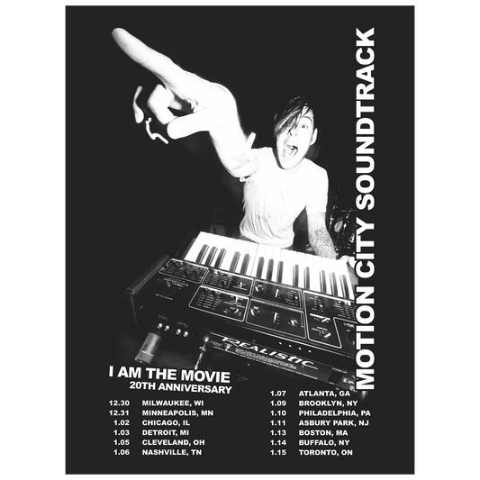Motion City Soundtrack I Am the Movie 20th Anniversary Tour Poster